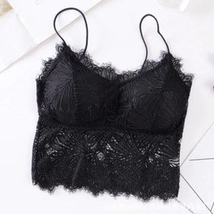 A TOP SEXY BRALETTE PLUS SIZE FITNESS UNDERWEAR FLOWER PATTERN LINGERIE FULL CUP
